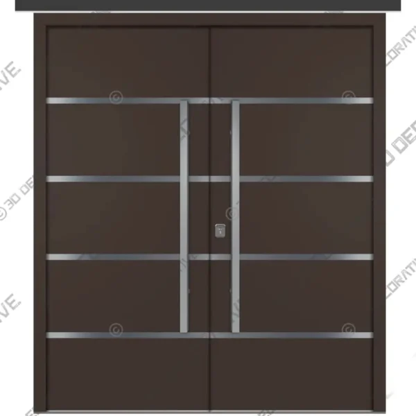 Nova Inox S3 Brown Double Entry Door