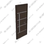 Nova Inox S3 Brown Entry Door - 3D Models Nova Inox S3 Brown Entry Door 3D Models