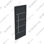 Nova Inox S3 Gray Modern Entry Door 3D Models