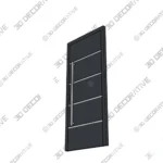 Nova Inox S3 Gray Modern Entry Door 3D SketchUp