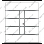 Nova Inox S3 White Double Entry Door