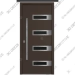Nova Inox S4 Brown Steel Entry Door Nova Inox S4 Brown Steel Entry Door