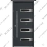 Nova Inox S4 Gray Steel Entry Door Nova Inox S4 Gray Steel Entry Door