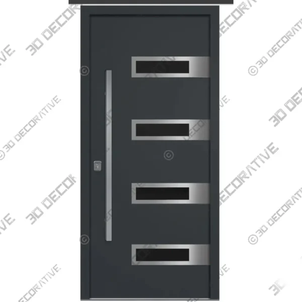 Nova Inox S4 Gray Steel Entry Door