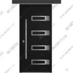 Nova Inox S4 Matte Black Security Entry Door Nova Inox S4 Matte Black Security Entry Door