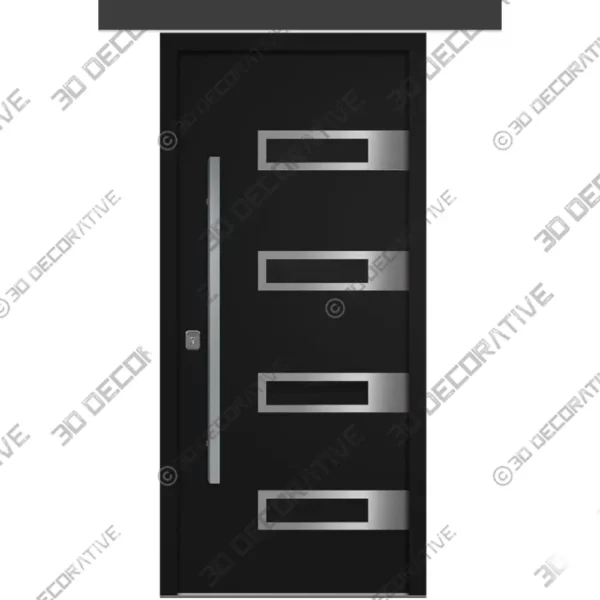 Nova Inox S4 Matte Black Security Entry Door