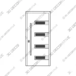 Nova Inox S4 White Steel Entry Door - 3D Decorative Nova Inox S4 White Steel Entry Door 3D Decorative