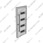 Nova Inox S4 White Steel Entry Door - 3D Models Nova Inox S4 White Steel Entry Door 3D Models