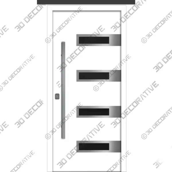Nova Inox S4 White Steel Entry Door