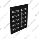 Nova Inox S5 Black Double Entry Door -3D Models Nova Inox S5 Black Double Entry Door 3D Models