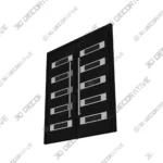 Nova Inox S5 Black Double Entry Door - 3D SketchUp Nova Inox S5 Black Double Entry Door 3D SketchUp