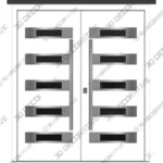 Nova Inox S5 White Double Entry Door
