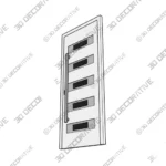 Nova Inox S5 White Insulated Entry Door - 3D SketchUp Nova Inox S5 White Insulated Entry Door 3D SketchUp