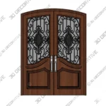 Nova Royal Art Nouveau Floral Iron Door Style 005 - 3D Models Nova Royal Art Nouveau Floral Iron Door Style 005 3D Models