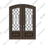Nova Royal Ornamental Scroll Iron Door Style 002 - 3D Decorative Nova Royal Ornamental Scroll Iron Door Style 002 3D Decorative