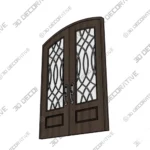 Nova Royal Ornamental Scroll Iron Door Style 002 - 3D SketchUp Nova Royal Ornamental Scroll Iron Door Style 002 3D SketchUp