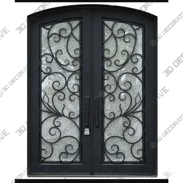 Nova Royal Wrought Iron Custom Door Style 001