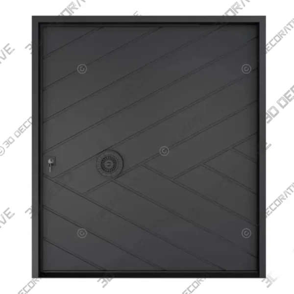 Pivot Wrought Iron Custom Exterior Door Style 013