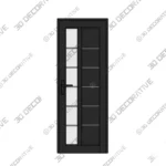 Prehung Commercial Fiberglass Door Frosted Glass - 3D Decorative Prehung Commercial Fiberglass Door Frosted Glass 3D Decorative