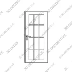 Prehung Fiberglass Door Frosted Glass Residential - 3D Decorative Prehung Fiberglass Door Frosted Glass Residential 3D Decorative
