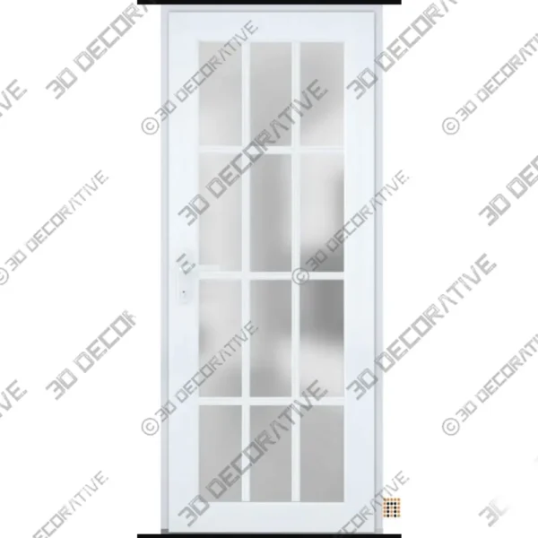 Prehung Fiberglass Door Frosted Glass Residential