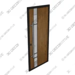 Prehung Steel Door Front Exterior Single Modern by Deux - 3D Models Prehung Steel Door Front Exterior Single Modern by Deux 3D Models
