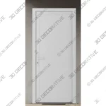 Prehung White Metal Plastic Door Manux 8111
