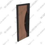 Ronex Asymmetric Steel Door Style 1077 - 3D Models Ronex Asymmetric Steel Door Style 1077 3D Models
