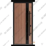 Ronex Geometric Pattern Steel Door Style 1033