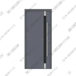 Ronex Linear Design Steel Front Door Style 1011 - 3D Decorative Ronex Linear Design Steel Front Door Style 1011 3D Decorative