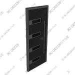 Ronex Modern Painted Steel Front Door Style 0131 3D Models