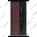 Ronex Modern Painted Steel Front Door Style 0162