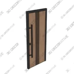 Ronex Vertical Line Steel Door Style 1055 - 3D Models Ronex Vertical Line Steel Door Style 1055 3D Models