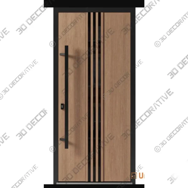 Ronex Vertical Line Steel Door Style 1055