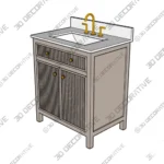 Sandbanks Greige Undermount Single Sink Bathroom Vanity Shop Now