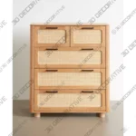 Solid Wood Storage Chest Dresser for Bedroom