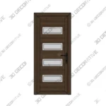 SoundGuard Acoustic Walnut Door Manux 8113 - 3D Decorative SoundGuard Acoustic Walnut Door Manux 8113 3D Decorative