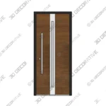 Steel Exterior Door Prehung with Stainless Inserts - 3D Decorative Steel Exterior Door Prehung with Stainless Inserts 3D Decorative