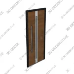 Steel Exterior Door Prehung with Stainless Inserts - 3D Models Steel Exterior Door Prehung with Stainless Inserts 3D Models
