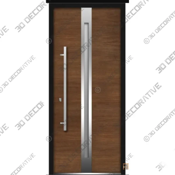 Steel Exterior Door Prehung with Stainless Inserts