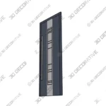 Steel Exterior Door Prehung with Stainless Modern 3D Decorative