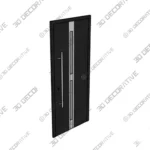 Steel Front Door Prehung with Stainless Inserts 3D Models