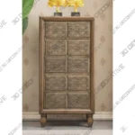 Traditional Solid Wood Storage Chest with 7 Drawers for Bedroom