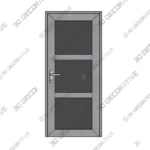 White Fiberglass Entry Door Prehung Commercial Residential- 3D Decorative White Fiberglass Entry Door Prehung Commercial Residential 3D Decorative
