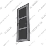 White Fiberglass Entry Door Prehung Commercial Residential - 3D SketchUp White Fiberglass Entry Door Prehung Commercial Residential 3D SketchUp