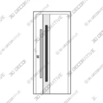 White Steel Entry Door Nova Inox S2 Prehung - 3D Decorative White Steel Entry Door Nova Inox S2 Prehung 3D Decorative
