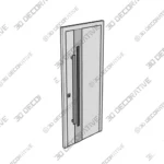 White Steel Entry Door Nova Inox S2 Prehung -3D Models White Steel Entry Door Nova Inox S2 Prehung 3D Models