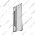 White Steel Entry Door Nova Inox S2 Prehung - 3D SketchUp White Steel Entry Door Nova Inox S2 Prehung 3D SketchUp