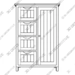 Beachcrest Home Manhattan Bathroom Floor Storage Cabinet -3D Models Beachcrest Home Manhattan Bathroom Floor Storage Cabinet 3D Models