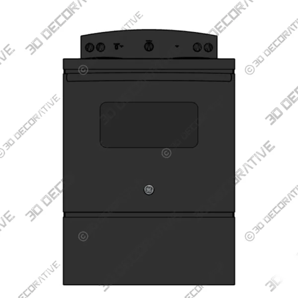 GE Appliances 30 Freestanding Electric Range - 3D Models